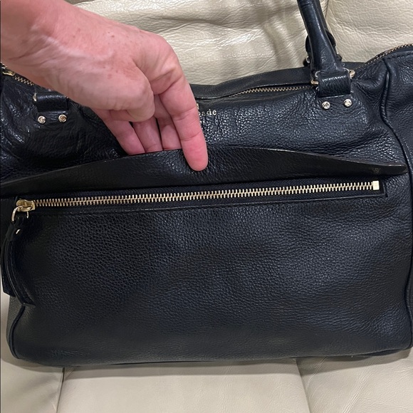 Kate Spade INSIDE PROJECT Grant Park Shelby Black Pebbled Leather Shoulder Bag - Picture 4 of 16